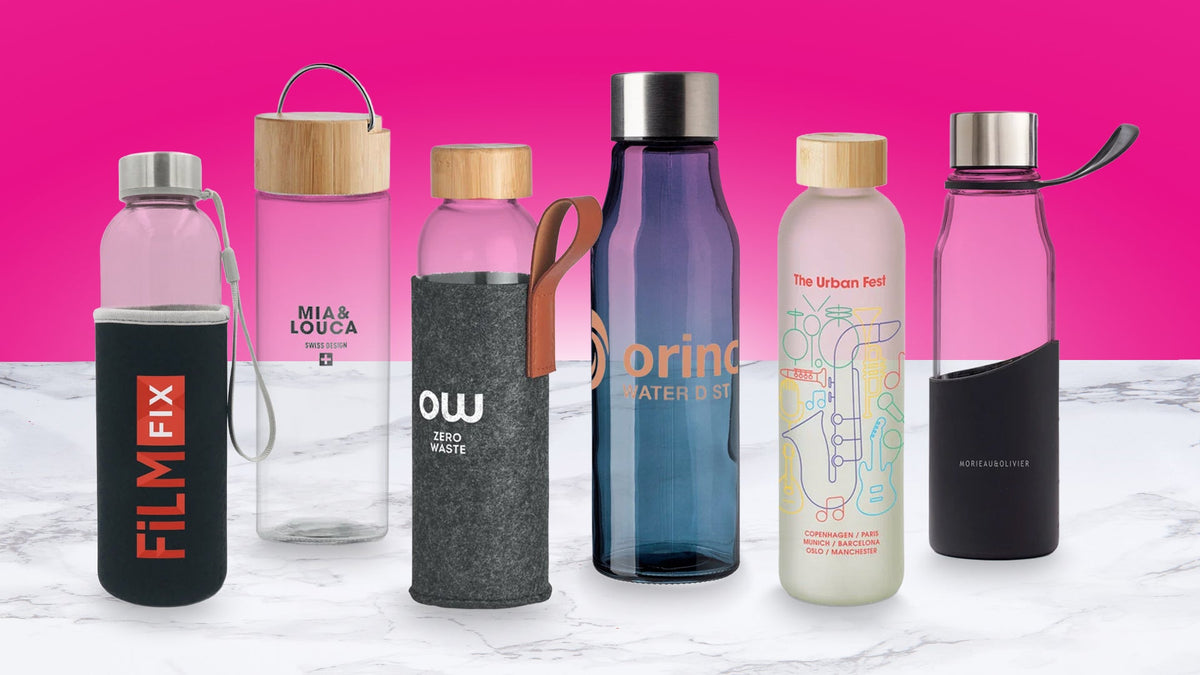 Branded Glass Water Bottles UK