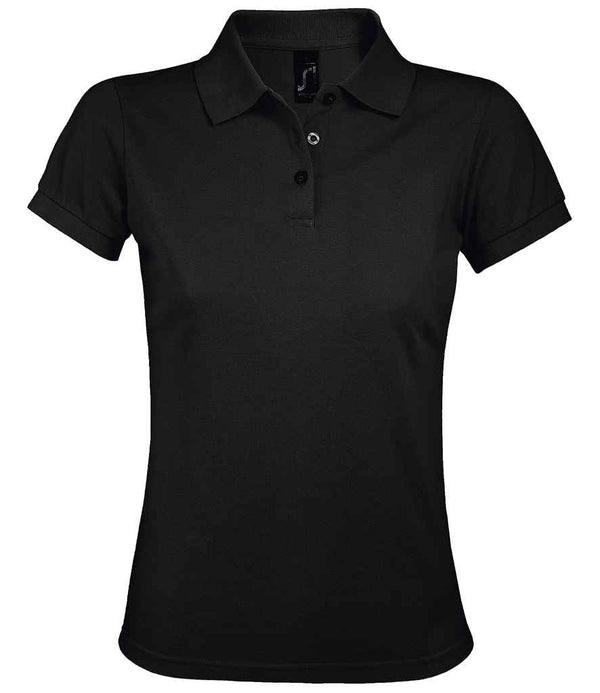 SOL'S Ladies Prime Poly/Cotton Piqué Polo Shirt Black