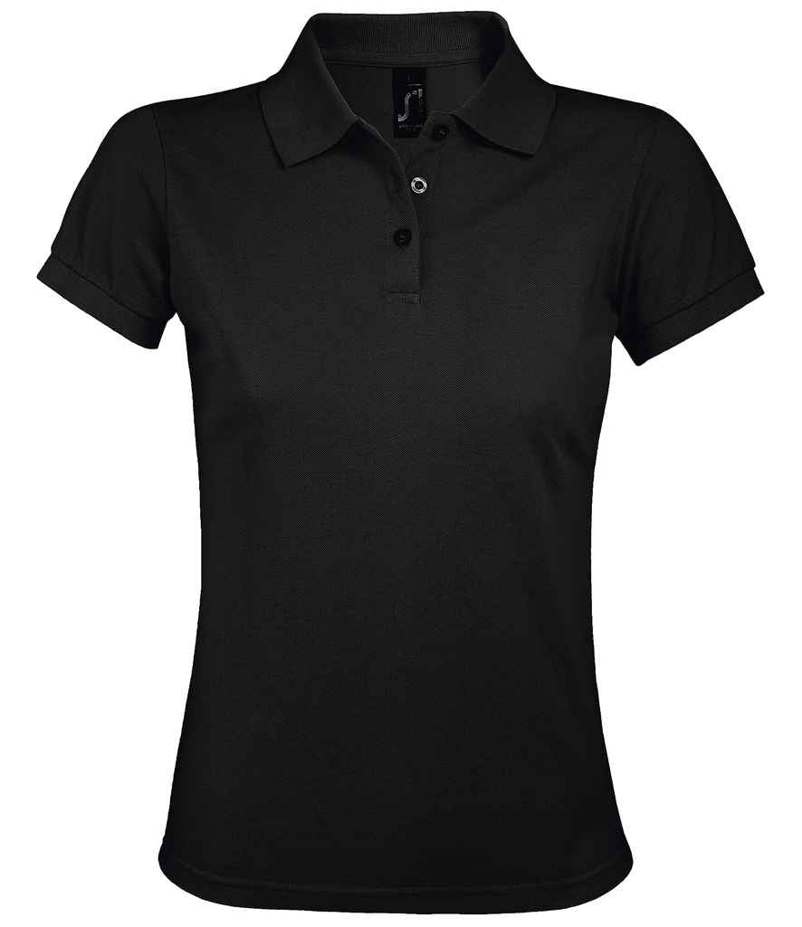 SOL'S Ladies Prime Poly/Cotton Piqué Polo Shirt Black