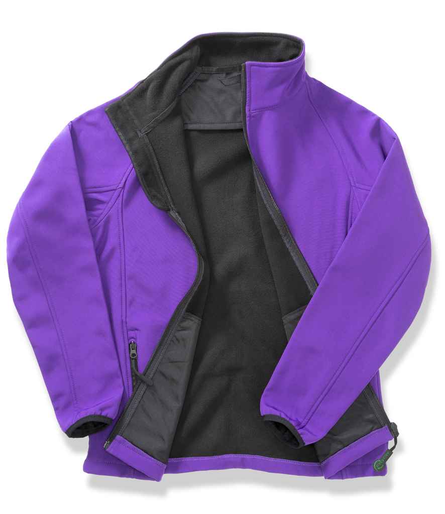 Result Core Printable Soft Shell Jacket Purple/Black