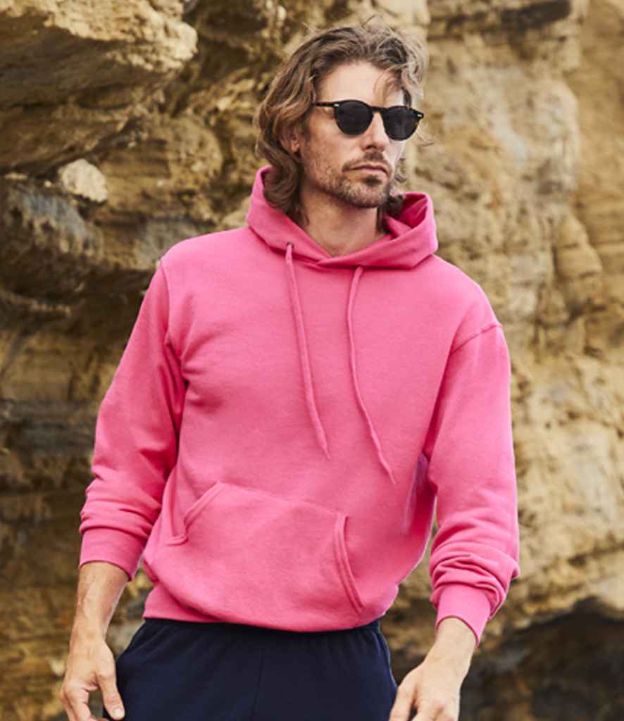 Fruit of the Loom Classic Hooded Sweatshirt Fuchsia