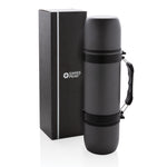 Vacuum flask with 2 cups