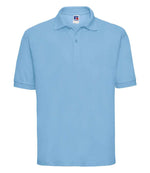 Russell Poly/Cotton Piqué Polo Shirt Sky Blue