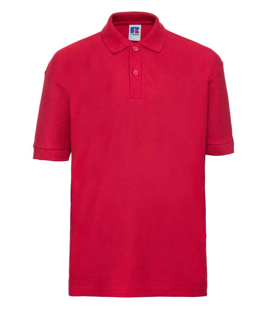 Russell Schoolgear Kids Poly/Cotton Piqué Polo Shirt Classic Red