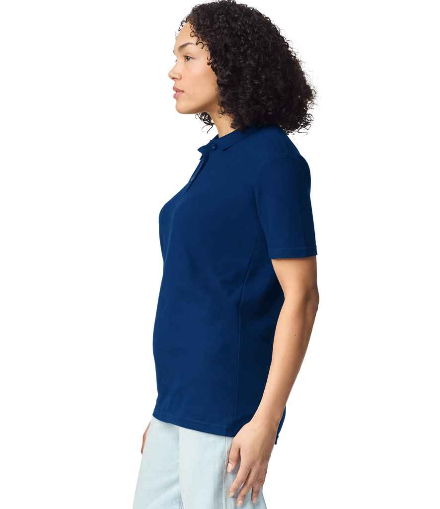 Branded Gildan Ladies SoftStyle® Double Piqué Polo Shirt