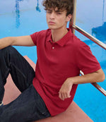 SOL'S Unisex Pacific Twin Piqué Polo Shirt Folk Red