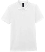 Gildan Ladies SoftStyle® Double Piqué Polo Shirt White