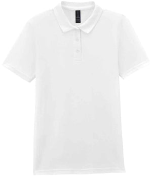 Gildan Ladies SoftStyle® Double Piqué Polo Shirt White