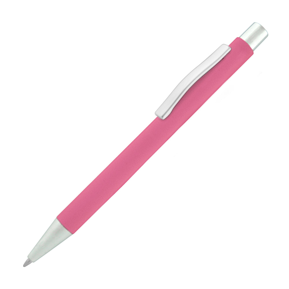 TRAVIS SOFT FEEL ball pen with chrome trim