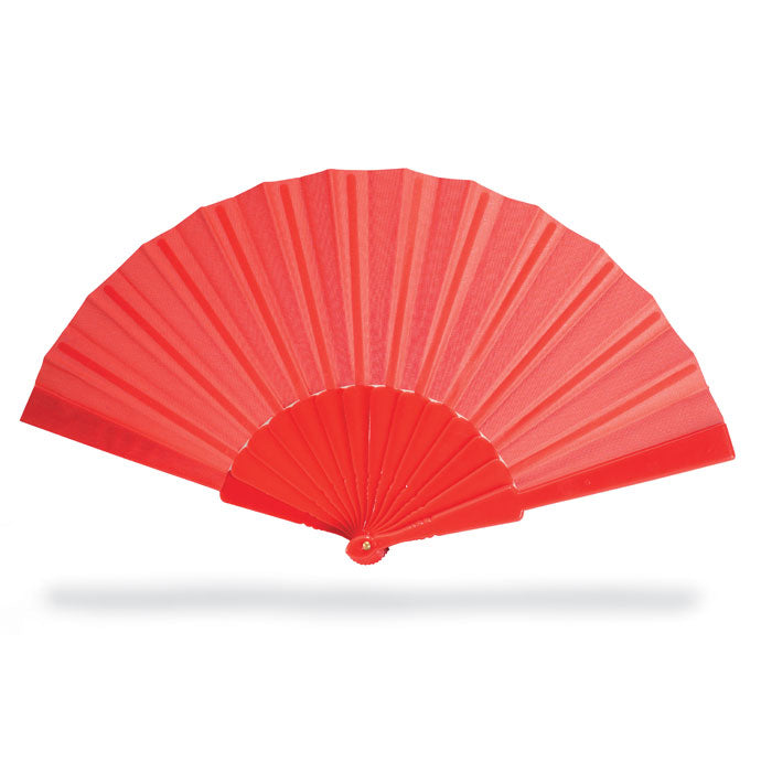 Manual hand fan with plastic handle