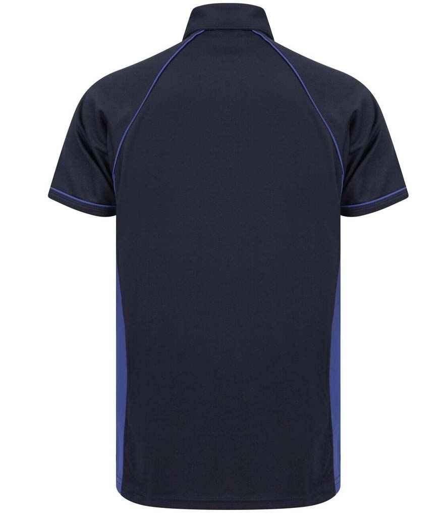 Finden + Hales Kids Performance Piped Polo Shirt Navy/Royal Blue/Royal Blue