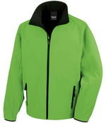 Result Core Printable Soft Shell Jacket Vivid Green/Black