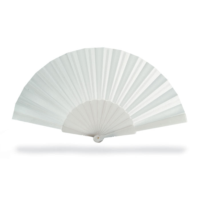 Branded Manual hand fan with plastic handle