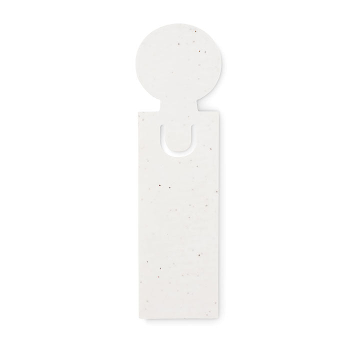 Seed paper bookmark w/memo pad