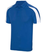 AWDis Cool Contrast Polo Shirt Royal Blue/Arctic White