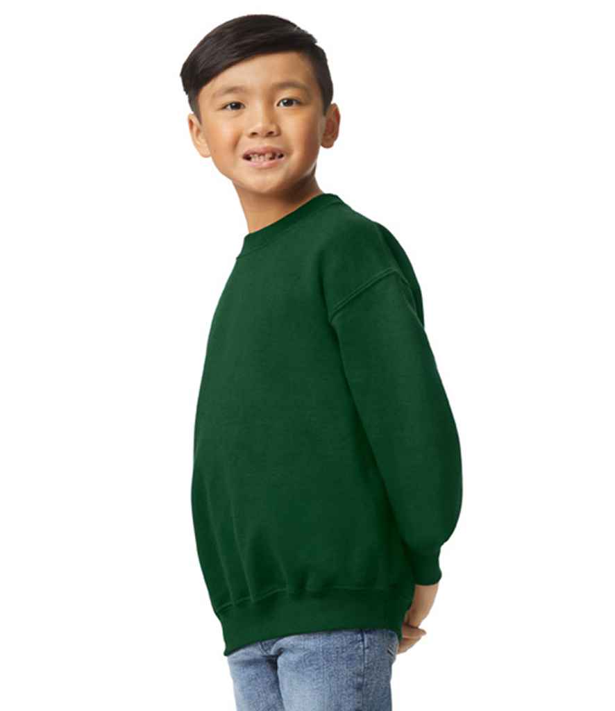 Gildan Kids Heavy Blend™ Drop Shoulder Sweatshirt Forest Green