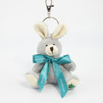 Bow Bear I 11cm Keychain Gang Rabbit, Grey