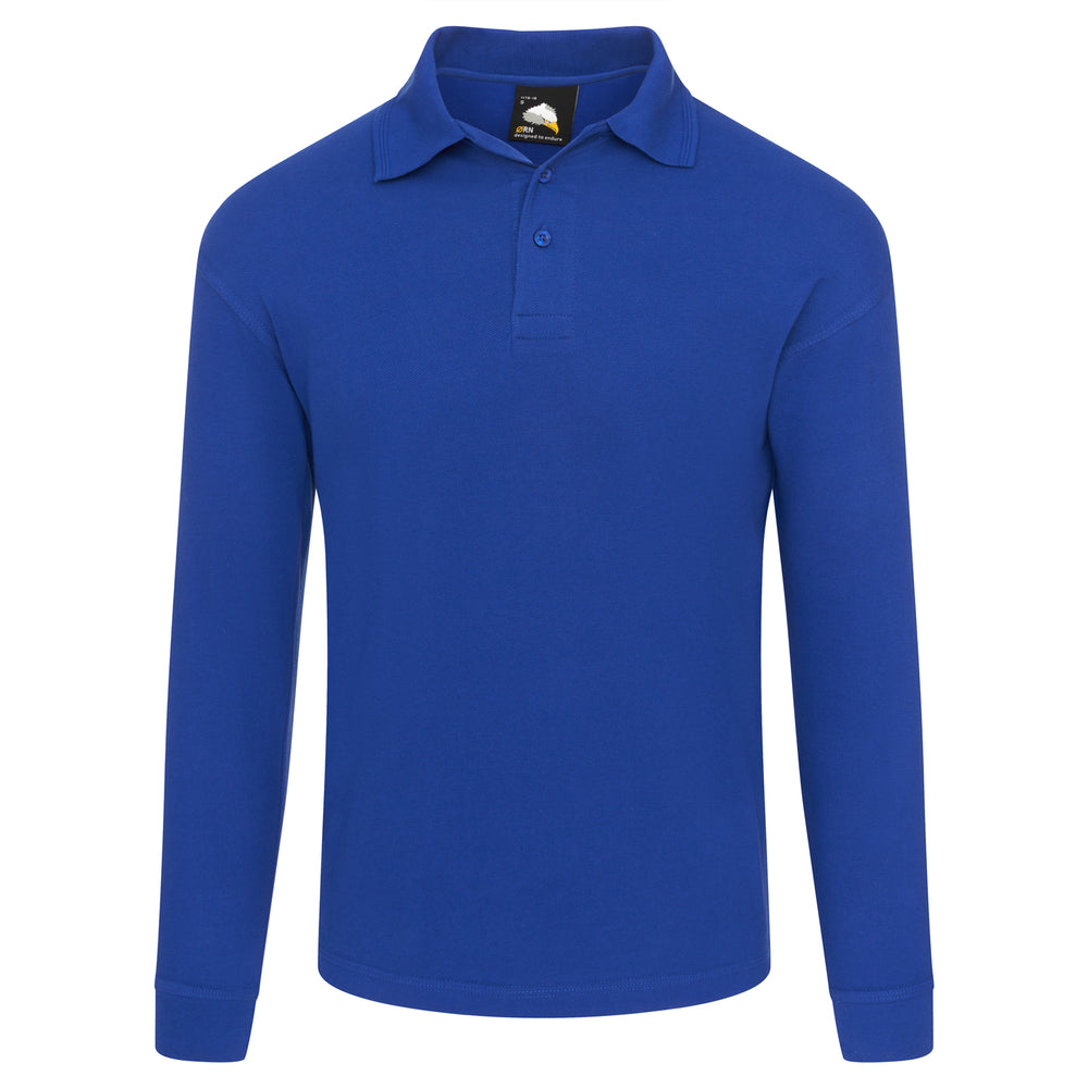 Orn Weaver Premium L/S Poloshirt Royal