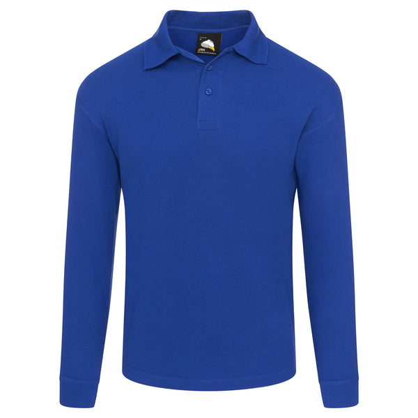 Orn Weaver Premium L/S Poloshirt Royal