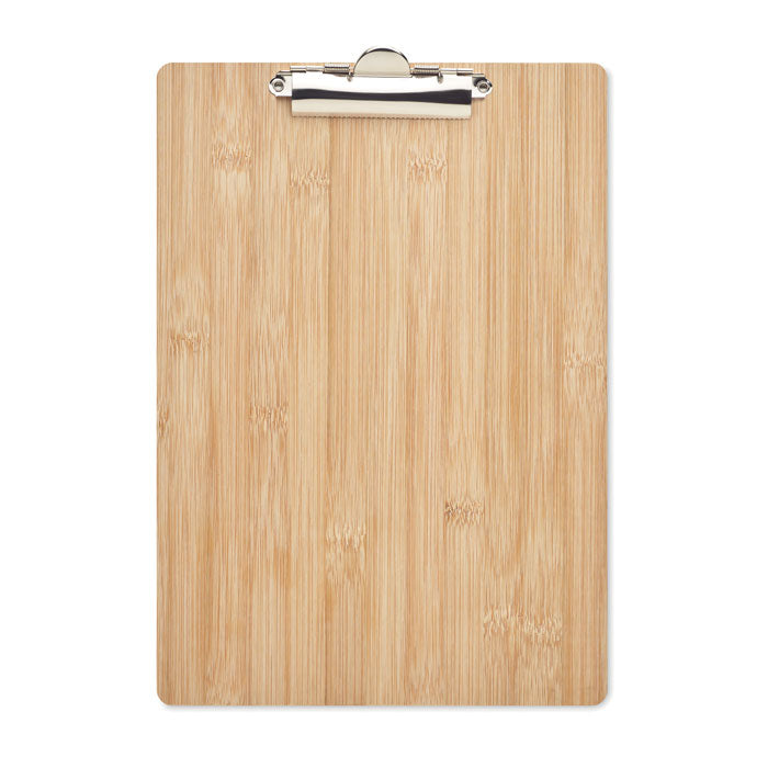 Branded A4 bamboo clipboard