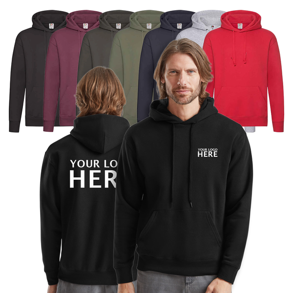 Fruit of the Loom Premium Hooded Sweatshirt Black