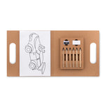 Branded Colouring set with 6 pencils