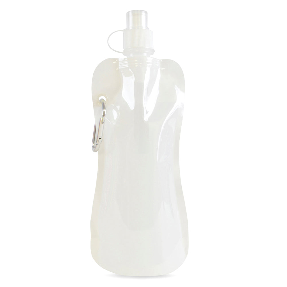 Express Quill Foldable Sports Bottle with Carabiner Clip