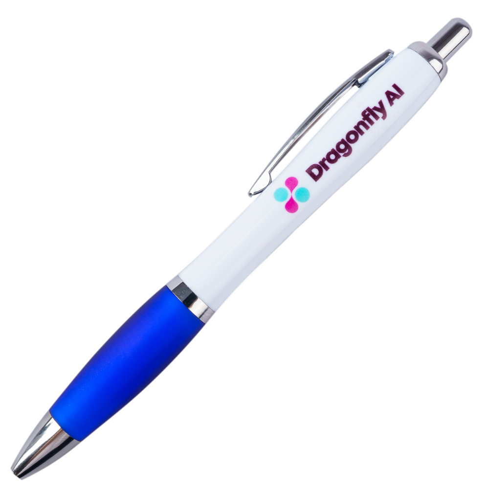 Promotional Curvy Ball Pens | Branded Budget Curvy Pens | Totally Branded