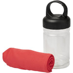 Branded Remy cooling towel in PET container