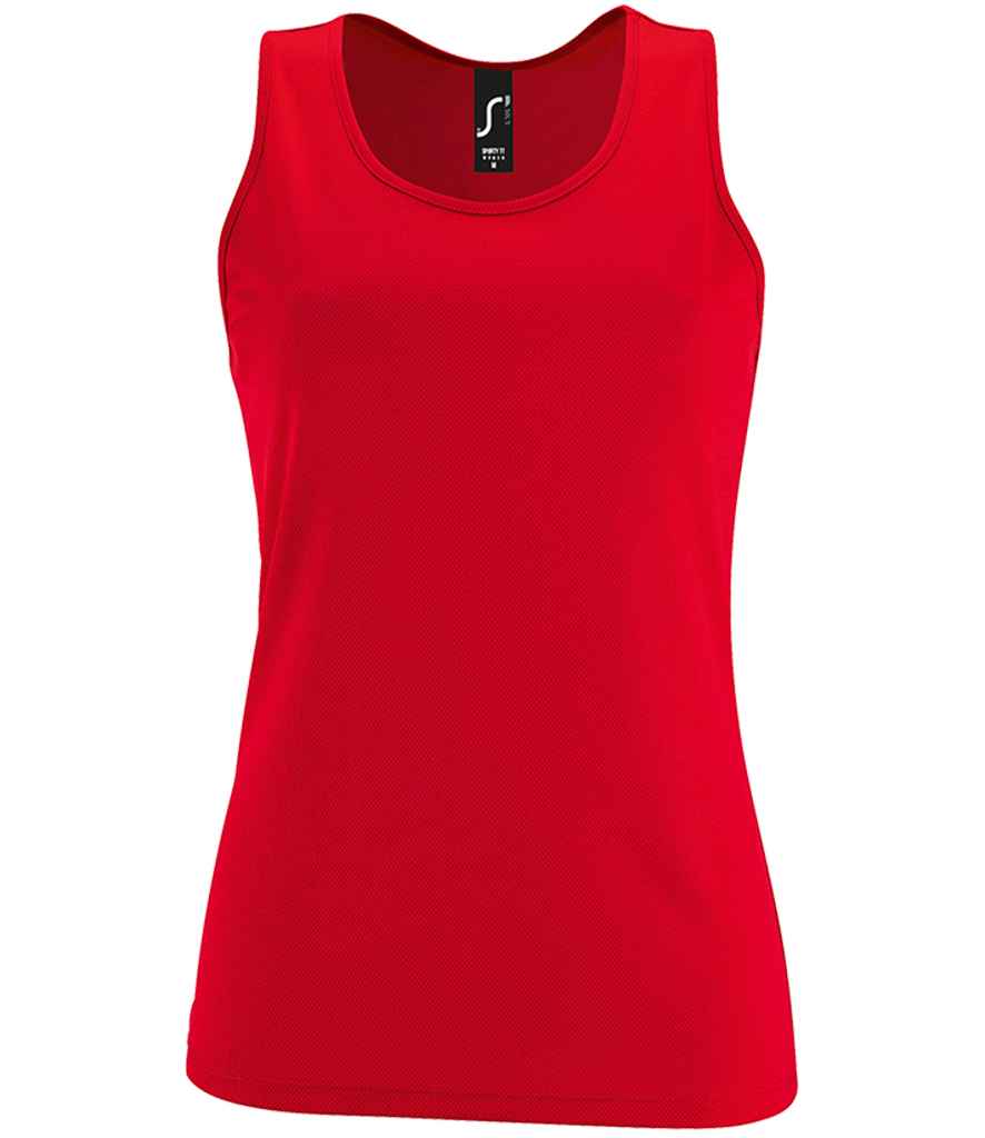 SOL'S Ladies Sporty Performance Tank Top Red