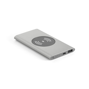 CASSINI. Aluminium portable battery and wireless charger 4'000 mAh
