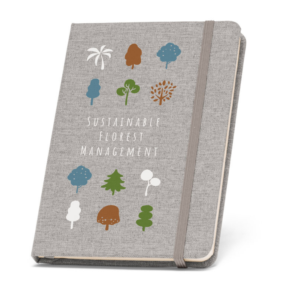 Boyd A5 Notebook with Recycled Polyester Hardcover Black