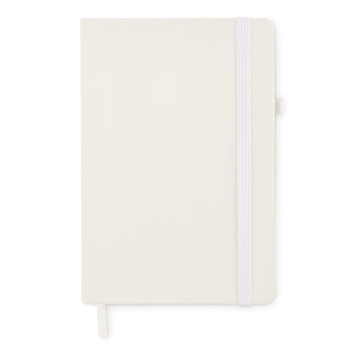 Branded Recycled PU A5 lined notebook