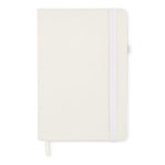Branded Recycled PU A5 lined notebook
