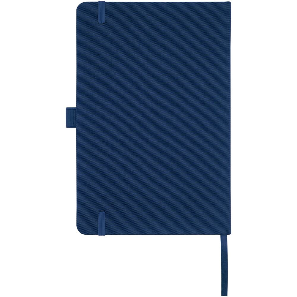 Branded Honua A5 recycled paper notebook with recycled PET cover
