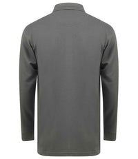 Henbury Unisex Long Sleeve Coolplus® Piqué Polo Shirt