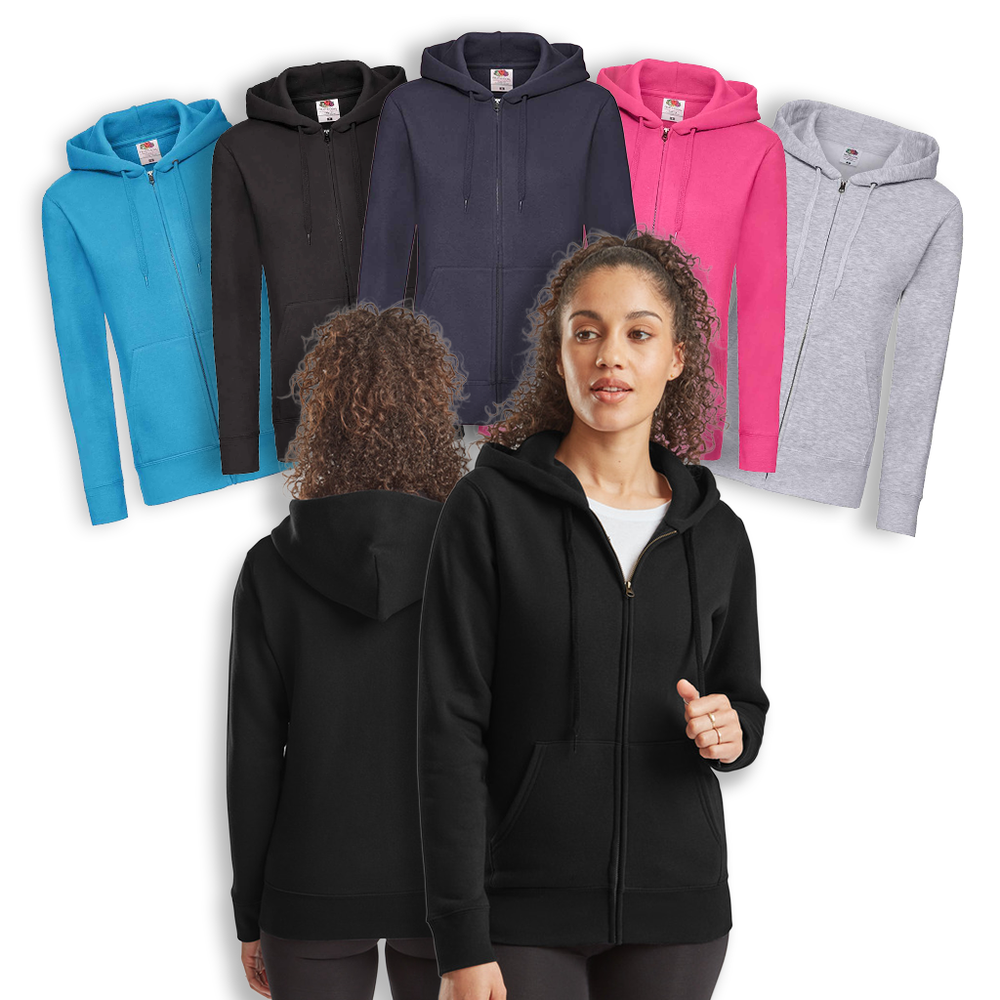 Fruit of the Loom Premium Lady Fit Zip Hooded Jacket