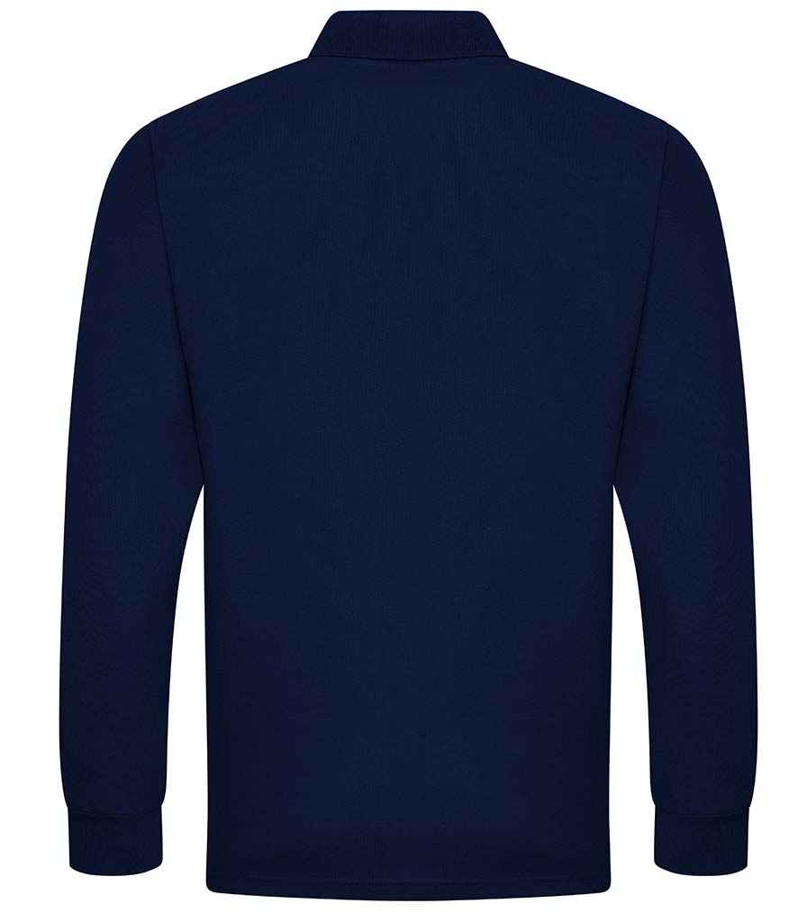 Pro RTX Pro Long Sleeve Piqué Polo Shirt Navy
