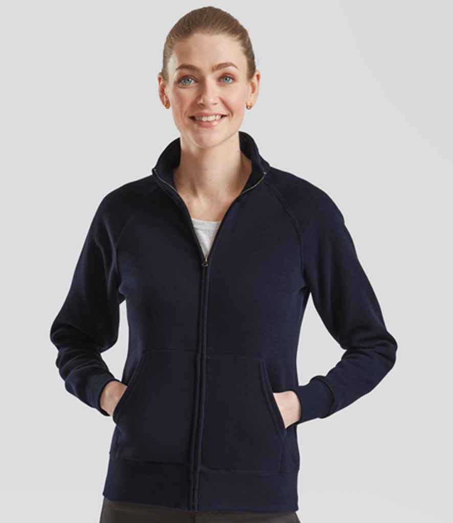 Fruit of the Loom Premium Lady Fit Sweat Jacket Deep Navy
