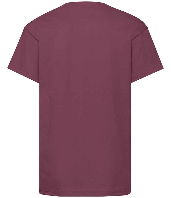 Fruit of the Loom Kids Original T-Shirt Burgundy