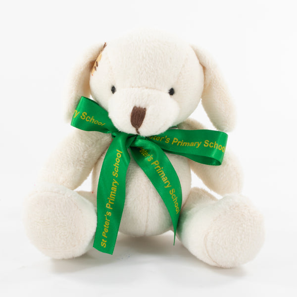 Bow Animal 12cm Bailey Patch Puppy Dog, Cream