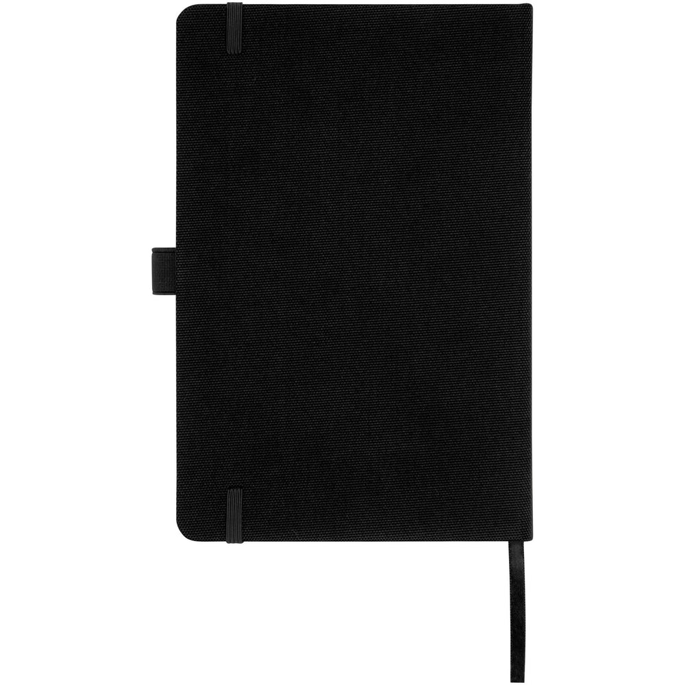 Branded Honua A5 recycled paper notebook with recycled PET cover