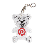 Branded Teddy Hard Reflective Keyrings