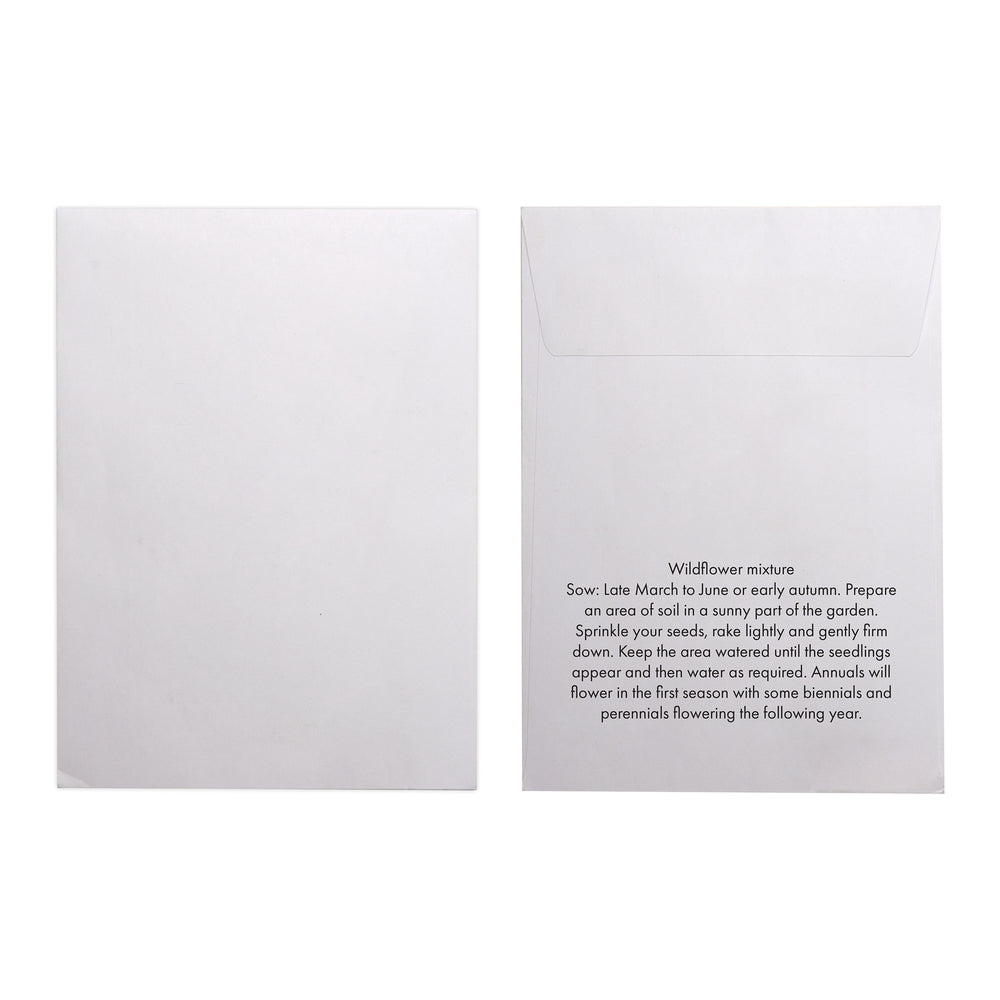 Seed Pack in White Paper Envelope