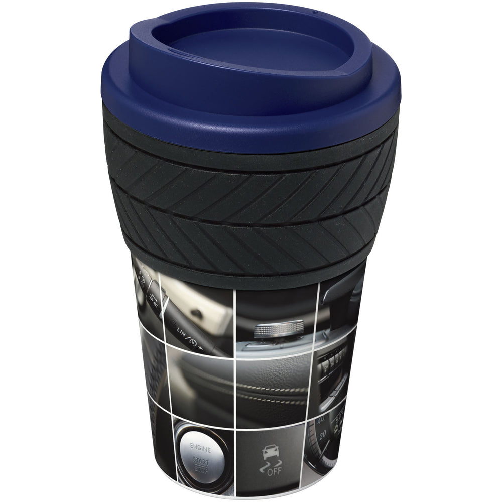 Branded Brite-Americano® tyre 350 ml insulated tumbler
