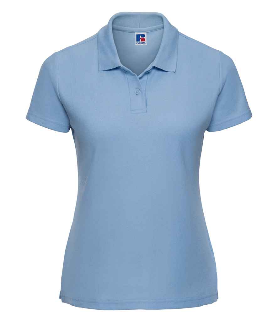 Russell Ladies Classic Poly/Cotton Piqué Polo Shirt Sky Blue