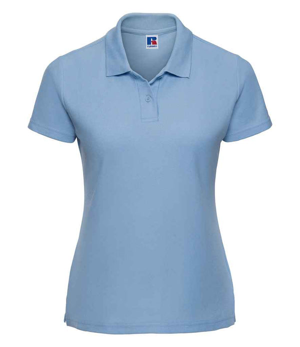 Russell Ladies Classic Poly/Cotton Piqué Polo Shirt Sky Blue