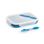 DILL. Lunch Box. Retractable hermetic box in silicone and PP (480 and 760 mL)