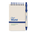 Branded A6 milk carton notebook set