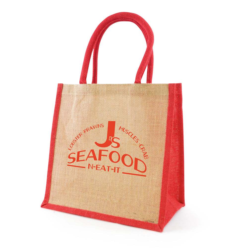 Branded Medium Jute Bag - Halton